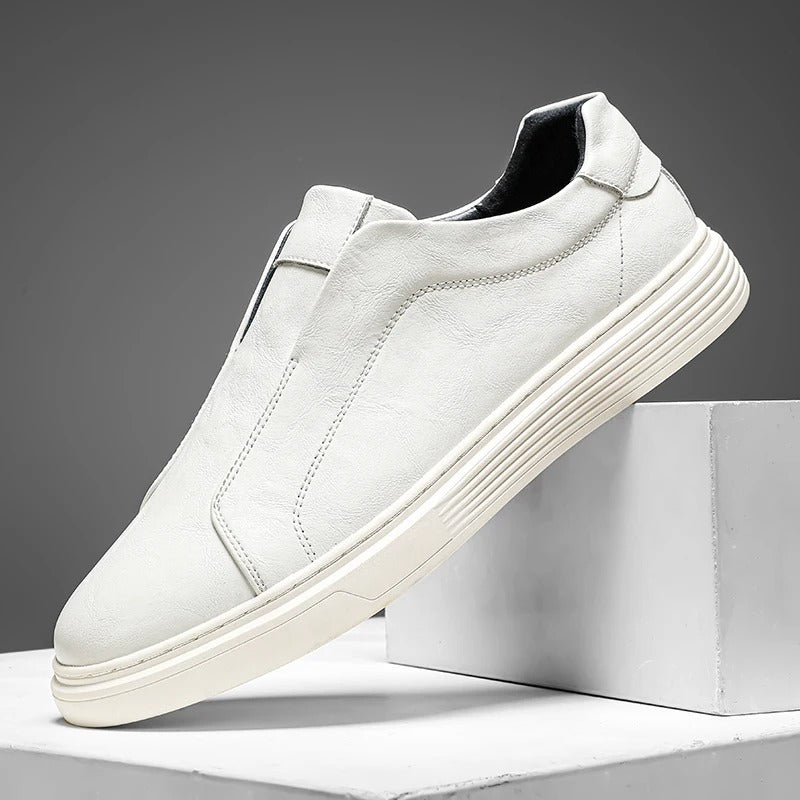 Essential Leather Slip-On Sneakers