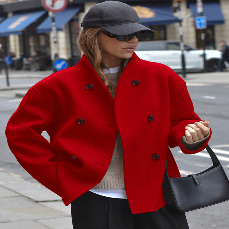 Prague Double Breasted Wool Overcoat
