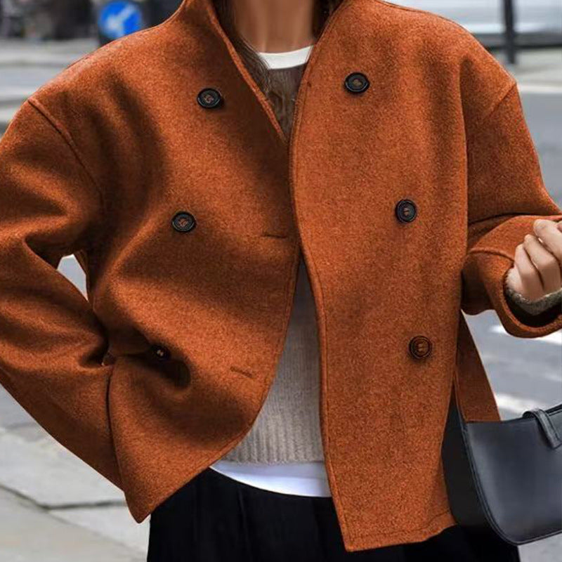 Prague Double Breasted Wool Overcoat