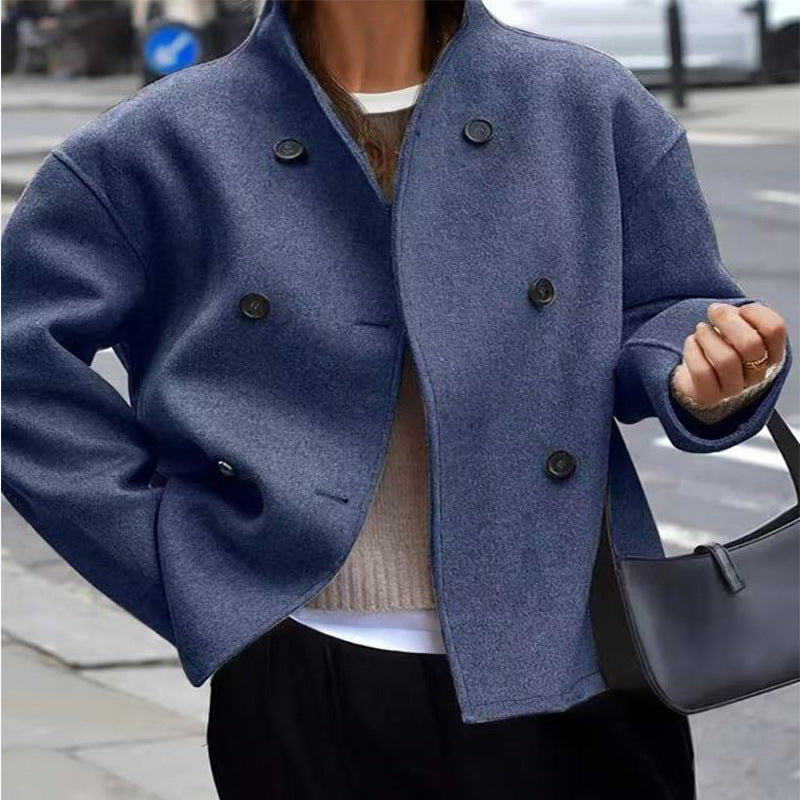 Prague Double Breasted Wool Overcoat