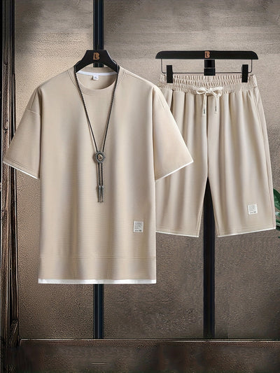 UrbanEase™  two-piece Waffle Knit Set