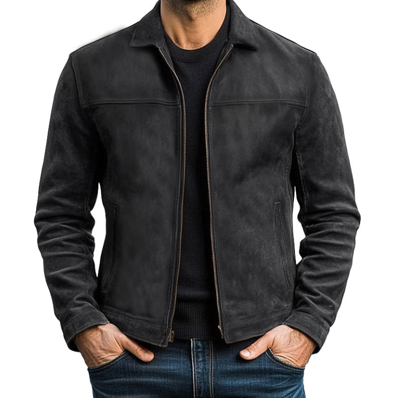 Vanguard Zip-Up Leather Jacket