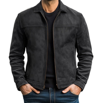 Vanguard Zip-Up Leather Jacket