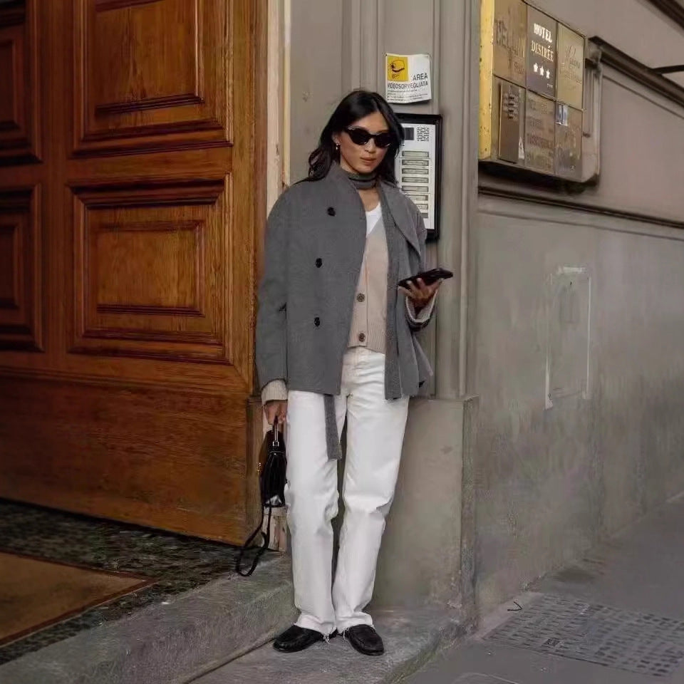Prague Double Breasted Wool Overcoat