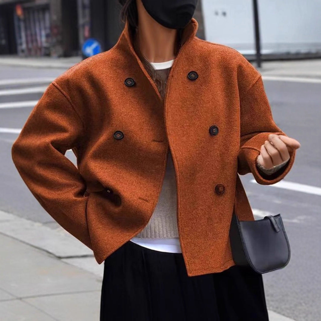 Prague Double Breasted Wool Overcoat