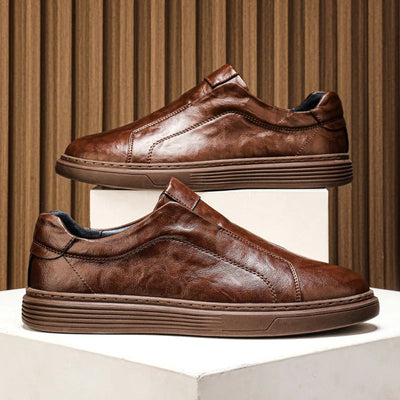 Essential Leather Slip-On Sneakers