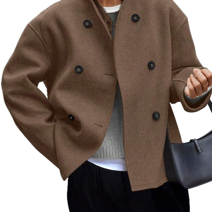 Prague Double Breasted Wool Overcoat