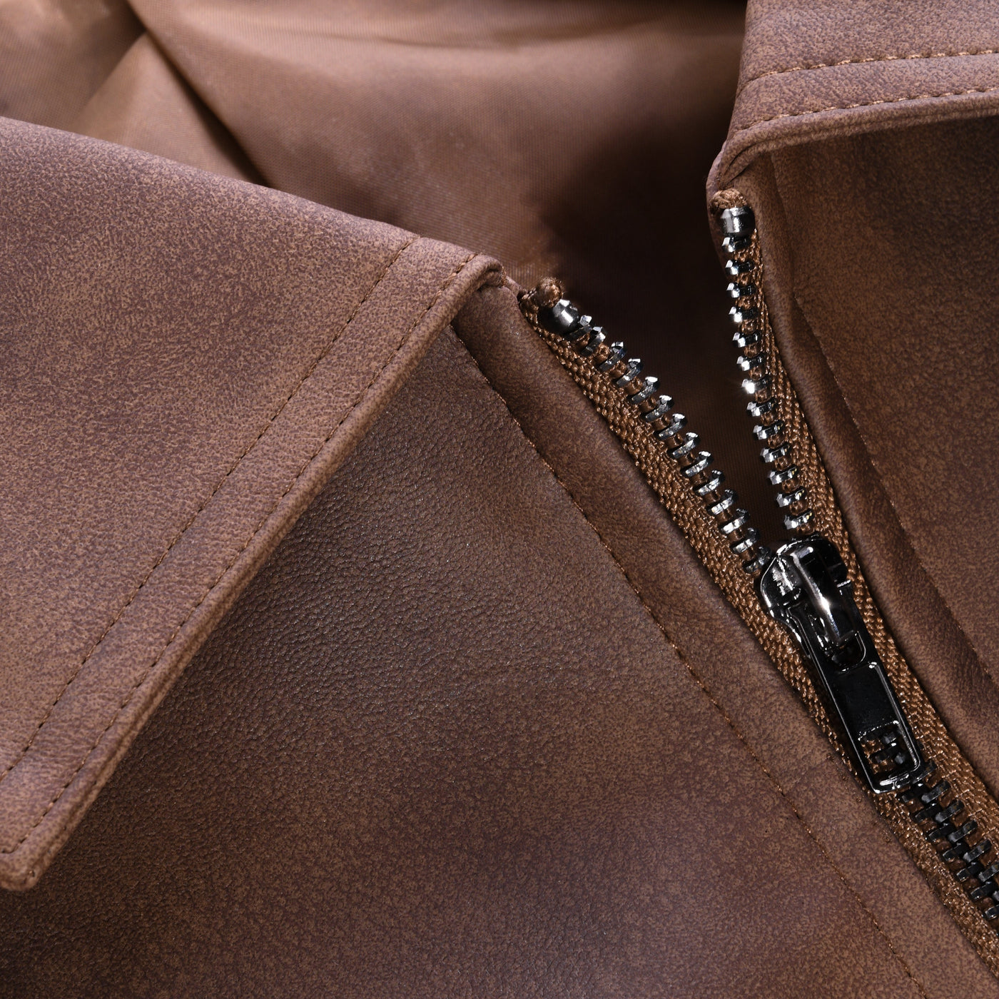 Vanguard Zip-Up Leather Jacket