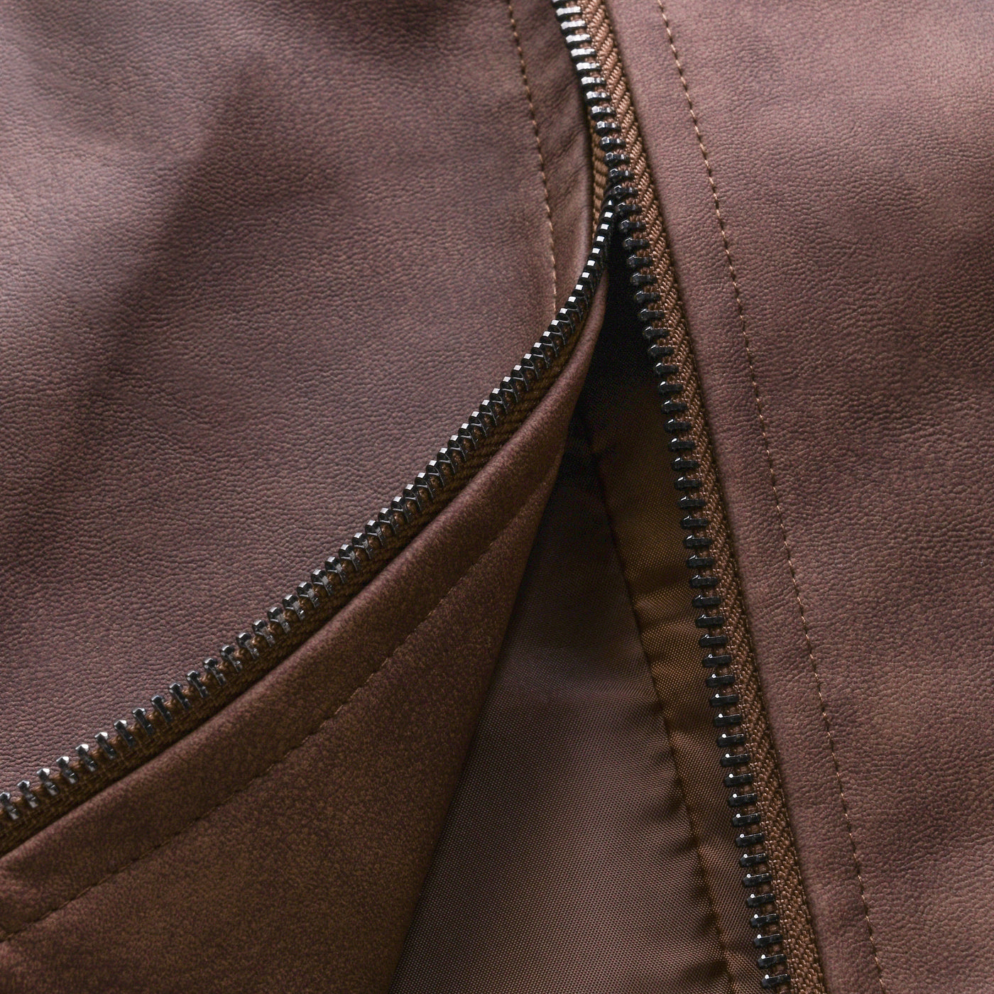 Vanguard Zip-Up Leather Jacket