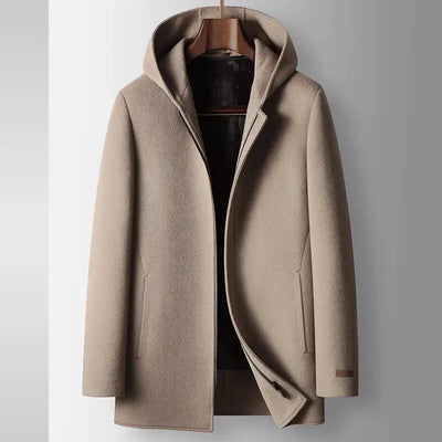 100% Woolen Hooded Coat Elsen Amsterdam