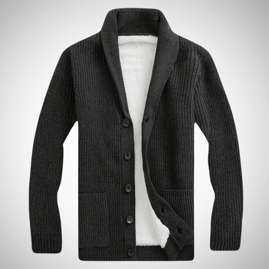 Fleece Lined Shawl Cardigan