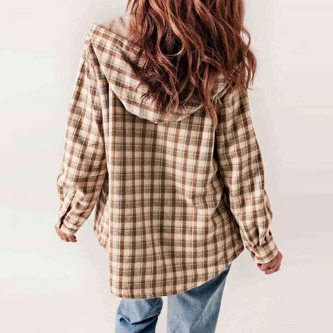 Plaid Sherpa Jacket for Women