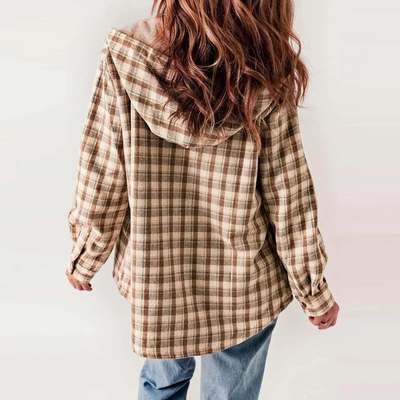 Plaid Sherpa Jacket for Women