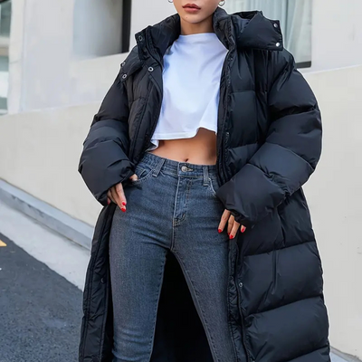 Long Puffer Winter Coat