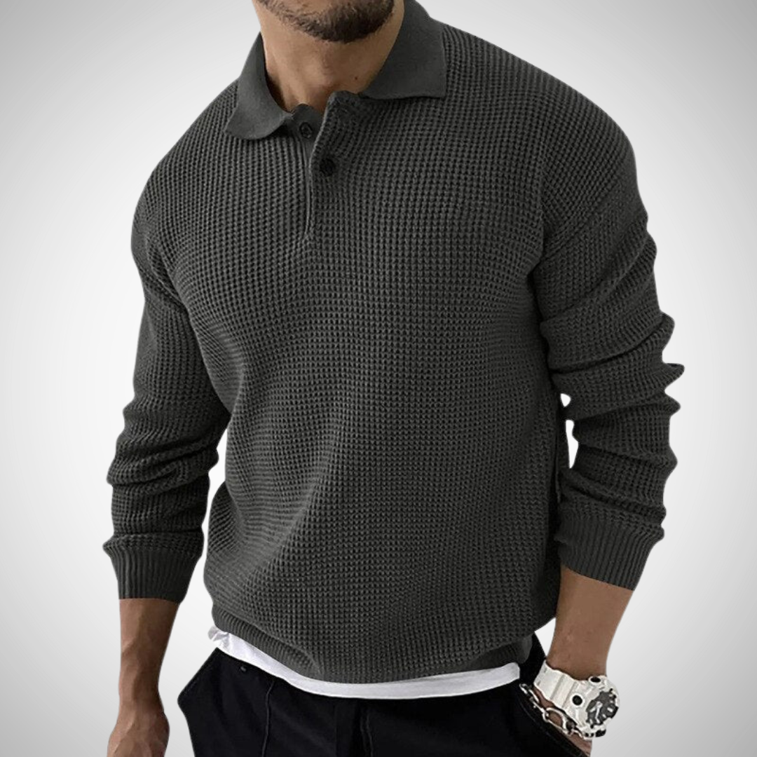 Waffle Knit Polo