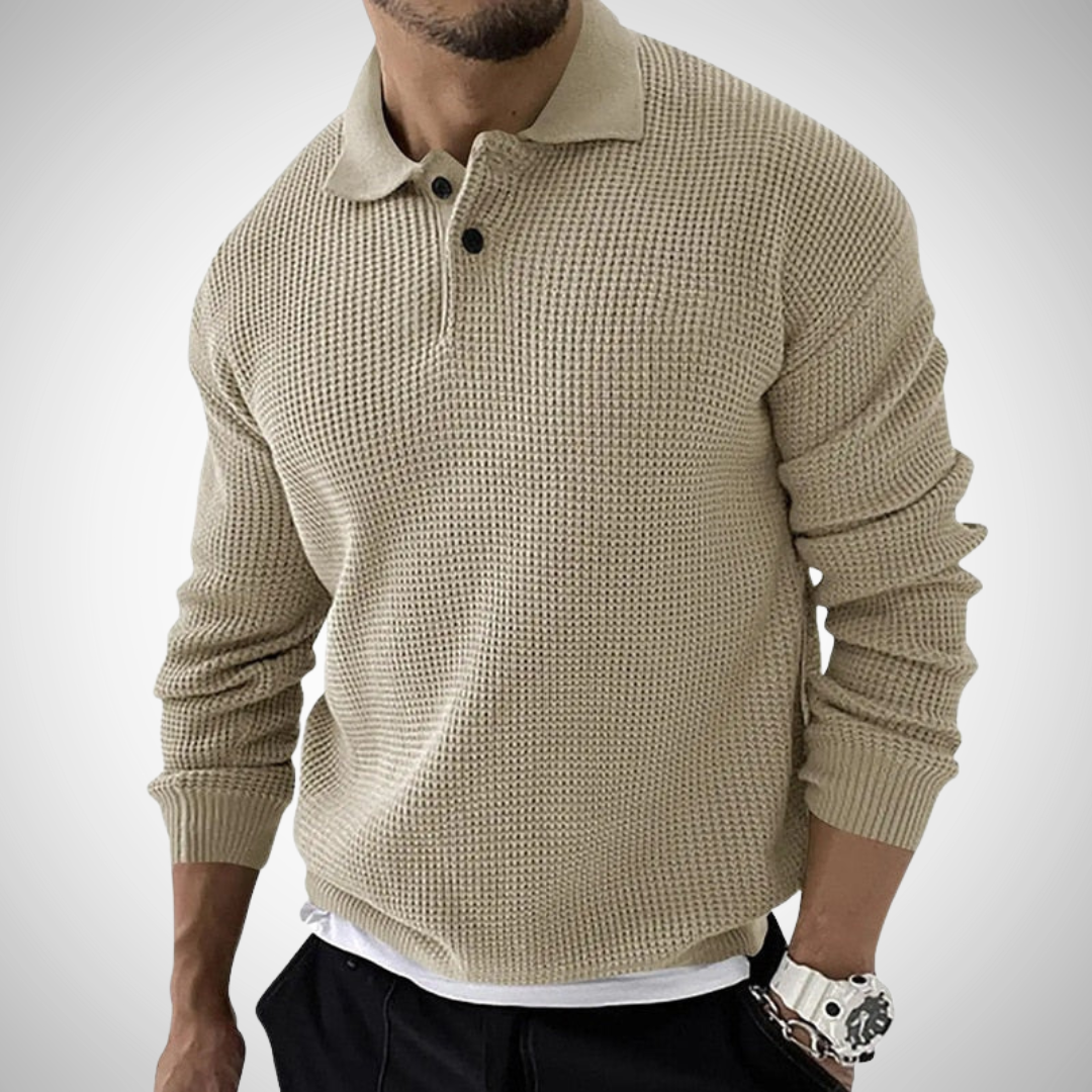 Waffle Knit Polo