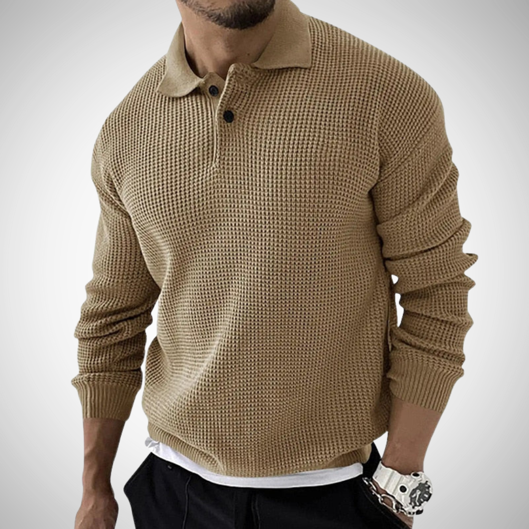 Waffle Knit Polo