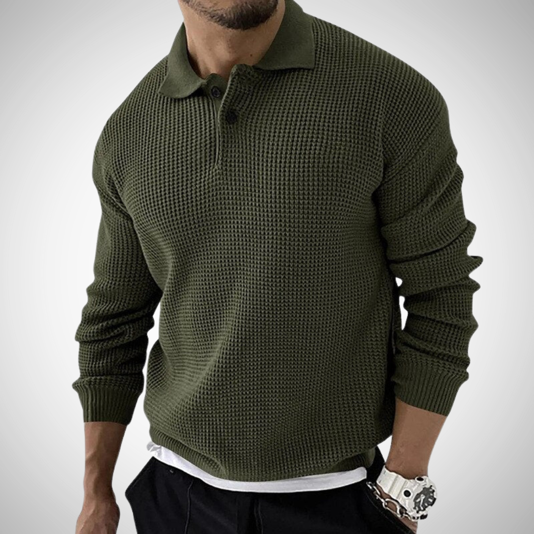 Waffle Knit Polo