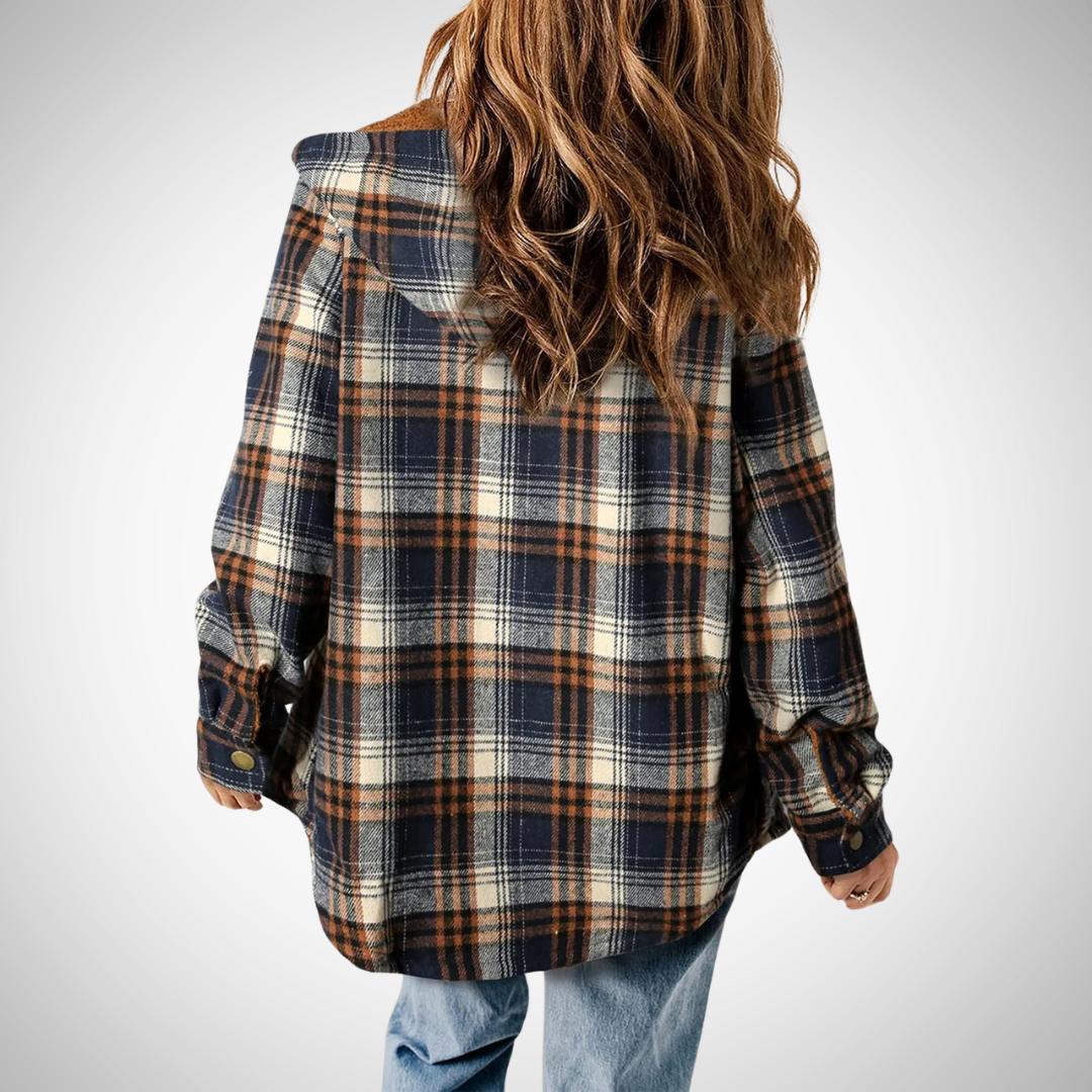 Plaid Sherpa Jacket for Women