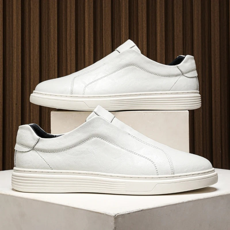 Essential Leather Slip-On Sneakers