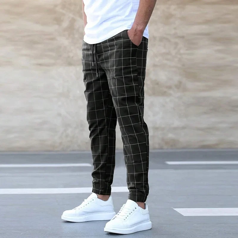 Gridline Tapered Joggers