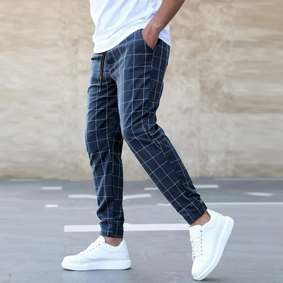 Gridline Tapered Joggers
