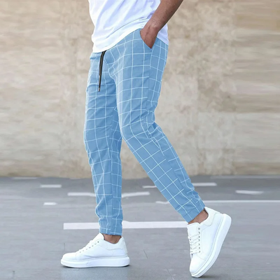 Gridline Tapered Joggers