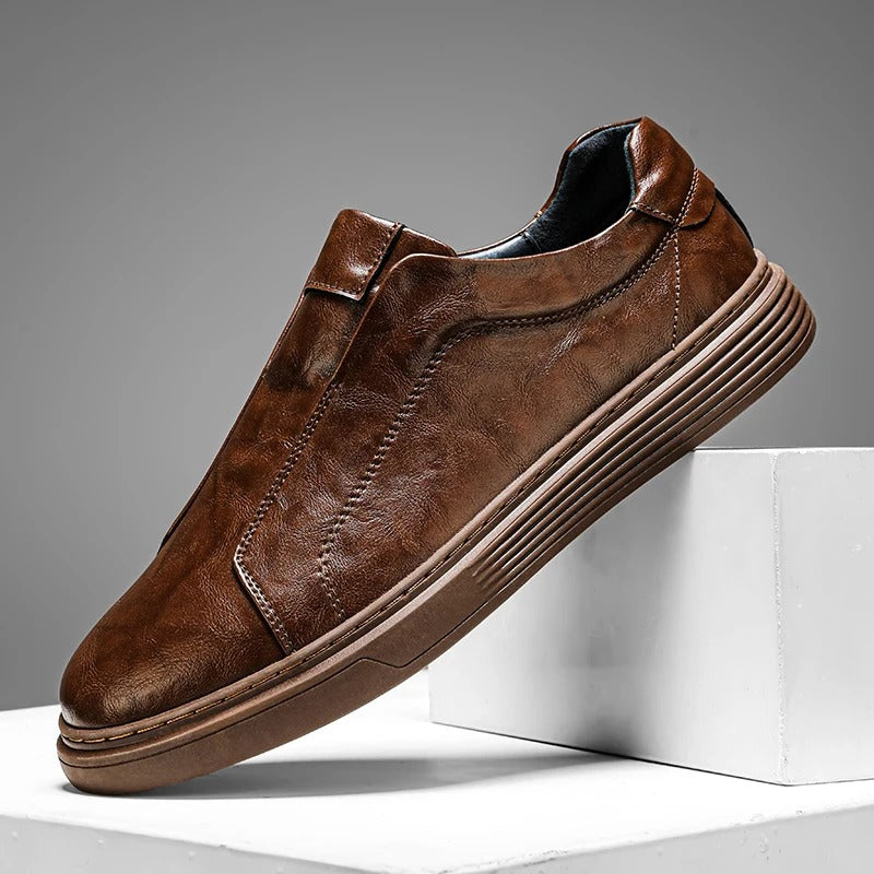 Essential Leather Slip-On Sneakers