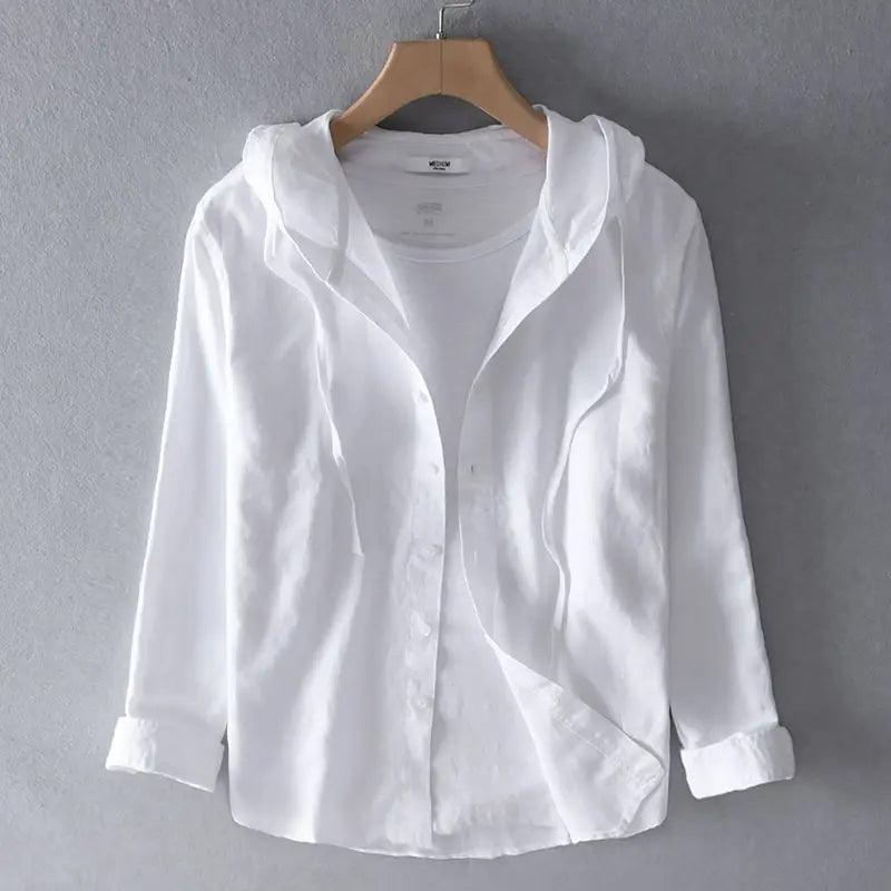 Nova Linen Hoodie Elsen Amsterdam