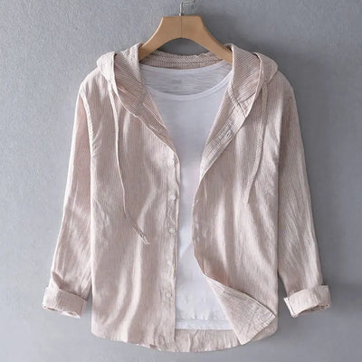 Nova Linen Hoodie Elsen Amsterdam