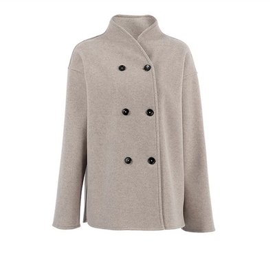Prague Double Breasted Wool Overcoat
