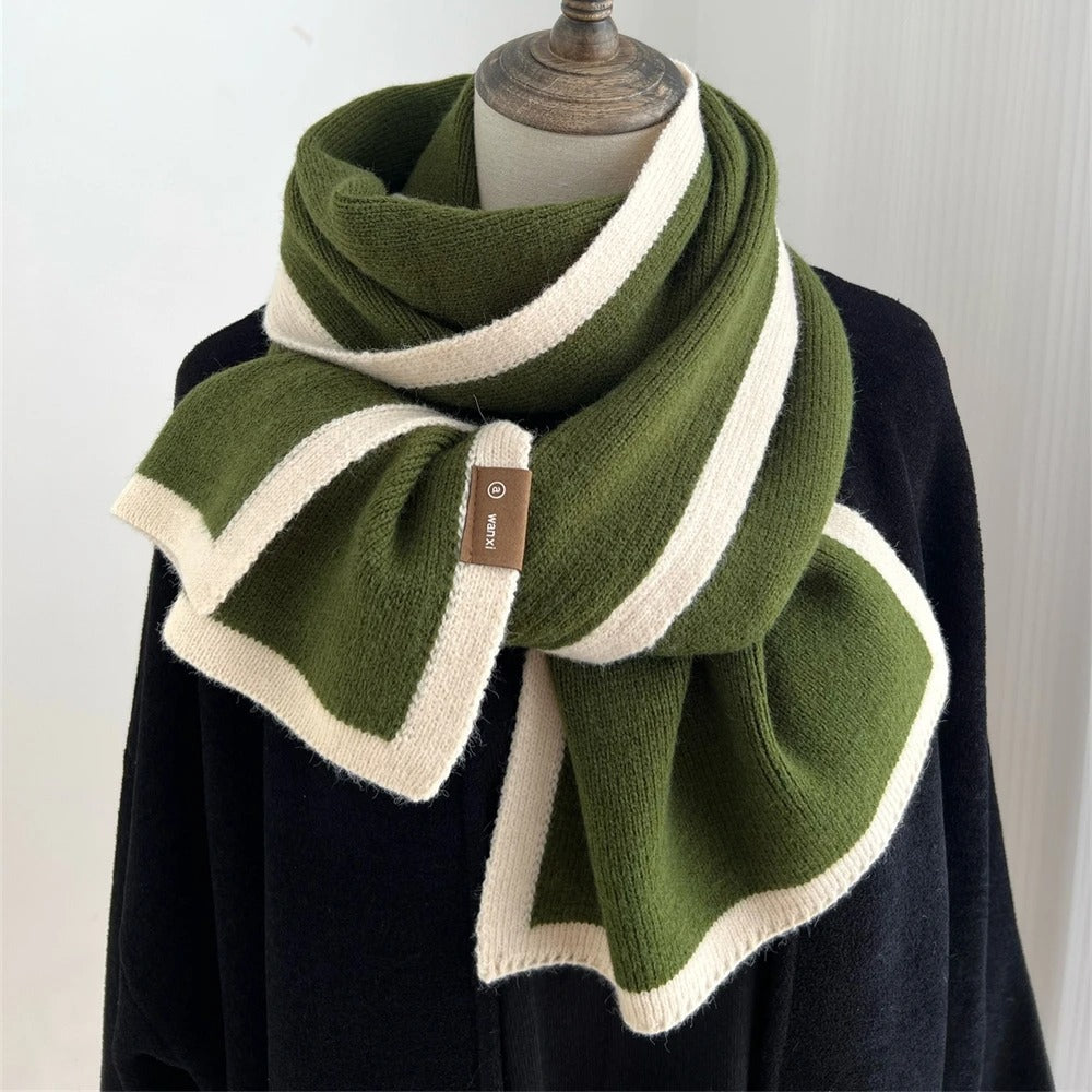 Versatile Striped Unisex Winter Scarf