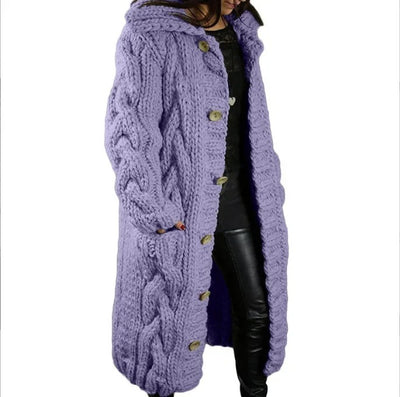 Aurora | Chunky Knit Sweater Coat