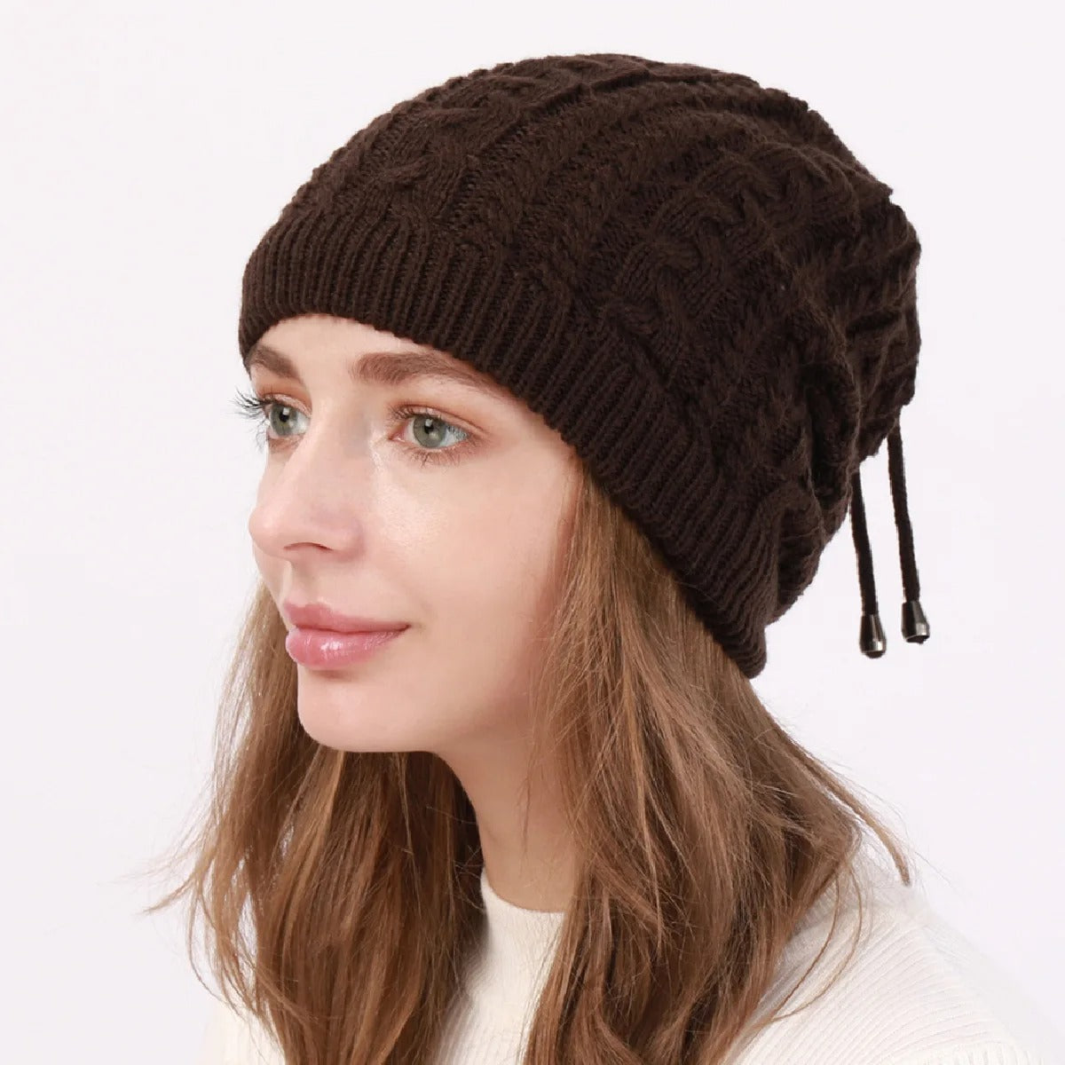Transformer Beanie-Scarf: Stretchy Knitted Skull Cap & Snood