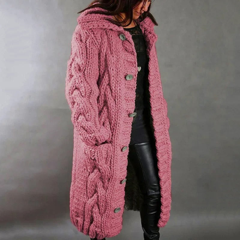 Aurora | Chunky Knit Sweater Coat