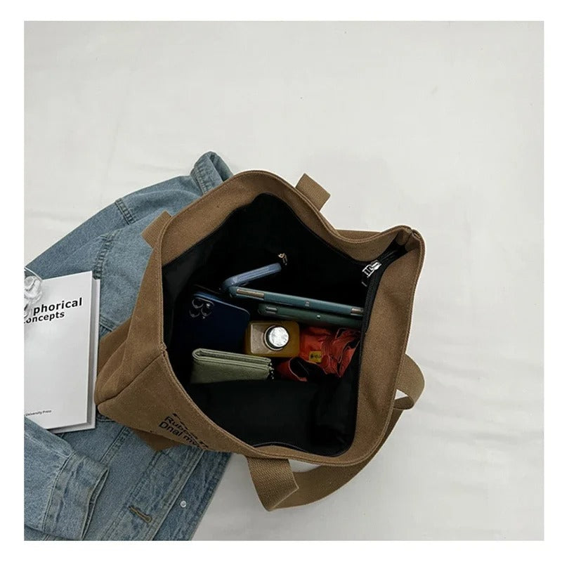 Whiskers & Wonder Canvas Tote