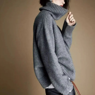 Heather Gray Wool Pullover