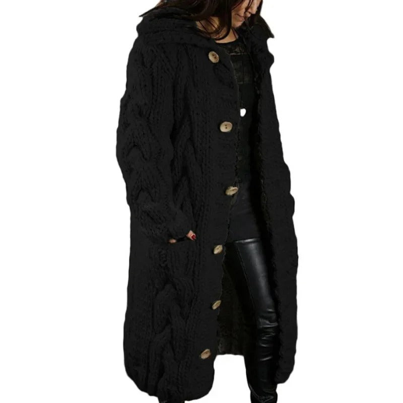 Aurora | Chunky Knit Sweater Coat