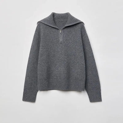 Heather Gray Wool Pullover
