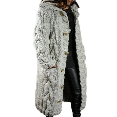 Aurora | Chunky Knit Sweater Coat