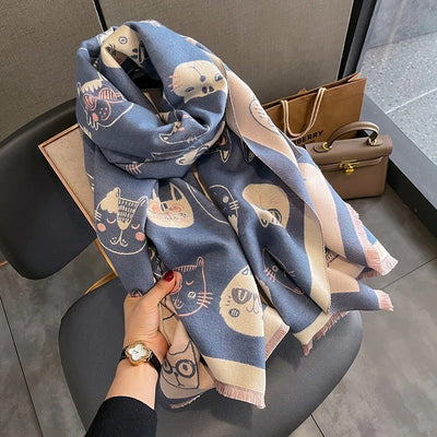 Cat Constellation All-in-One Shawl