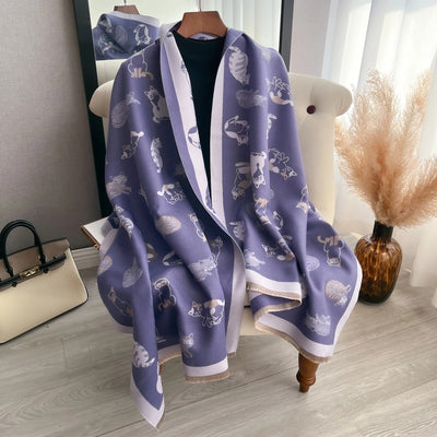 Purr-fectly Elegant Scarf – The Ultimate Winter Accessory for Cat Lovers