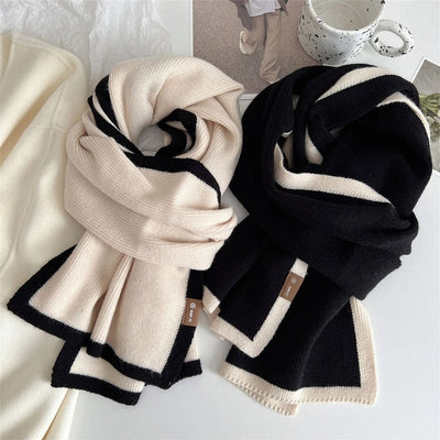 Versatile Striped Unisex Winter Scarf