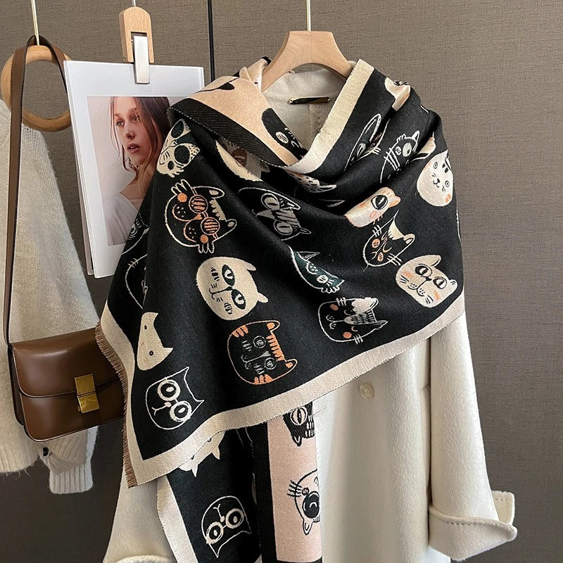 Cat Constellation All-in-One Shawl