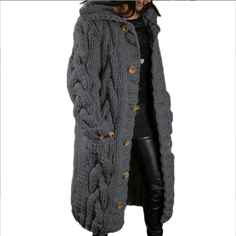 Aurora | Chunky Knit Sweater Coat