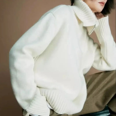 Heather Gray Wool Pullover