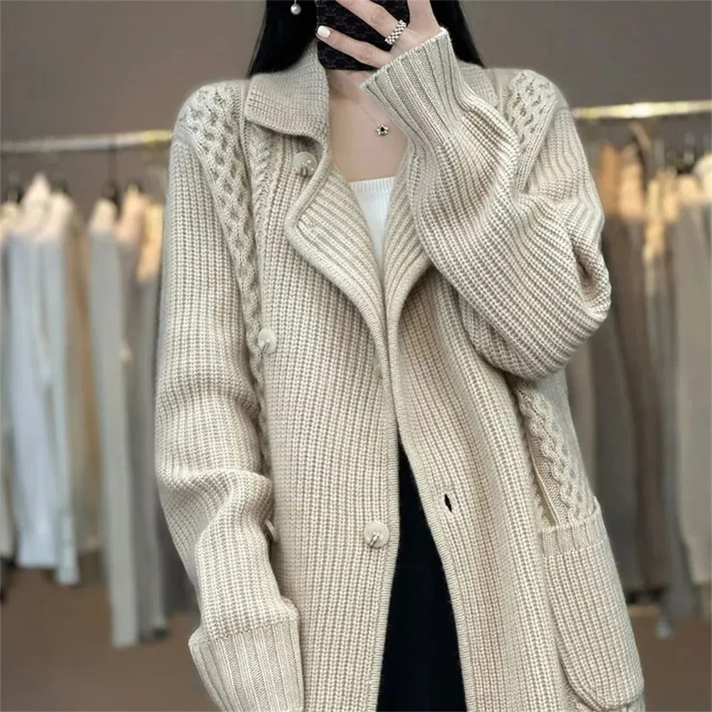 Jan | Medium Long Sweater Cardigan For Women
