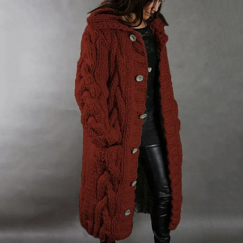 Aurora | Chunky Knit Sweater Coat