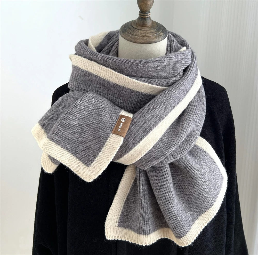 Versatile Striped Unisex Winter Scarf