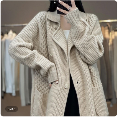 Jan | Medium Long Sweater Cardigan For Women